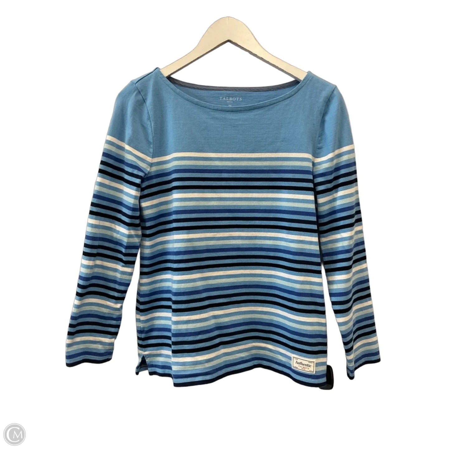 Top Long Sleeve By Talbots In Blue, Size: Mp