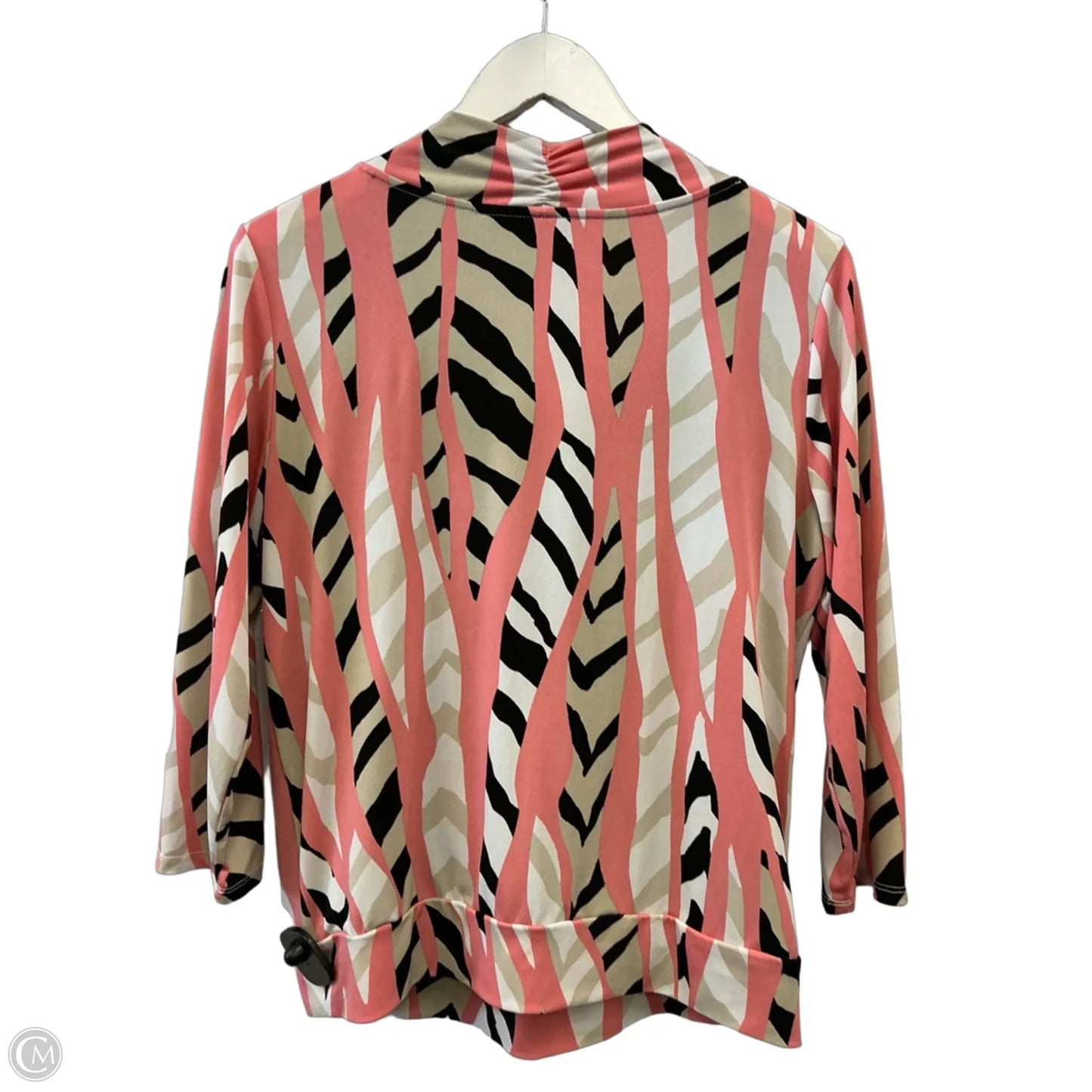 Top Long Sleeve By Chicos In Coral, Size: M