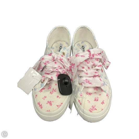 Shoes Sneakers By Superga In Pink & White, Size: 6
