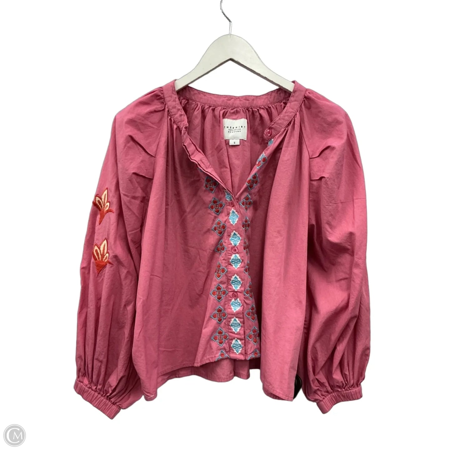 Top 3/4 Sleeve By Clothes Mentor In Pink, Size: S
