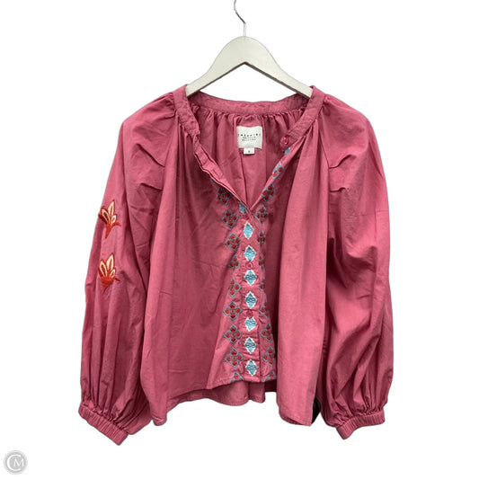 Top 3/4 Sleeve By Clothes Mentor In Pink, Size: S