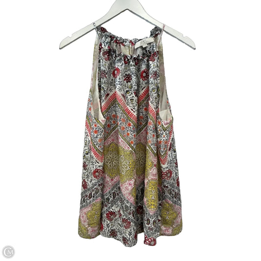 Top Sleeveless By Loft In Multi-colored, Size: 1x