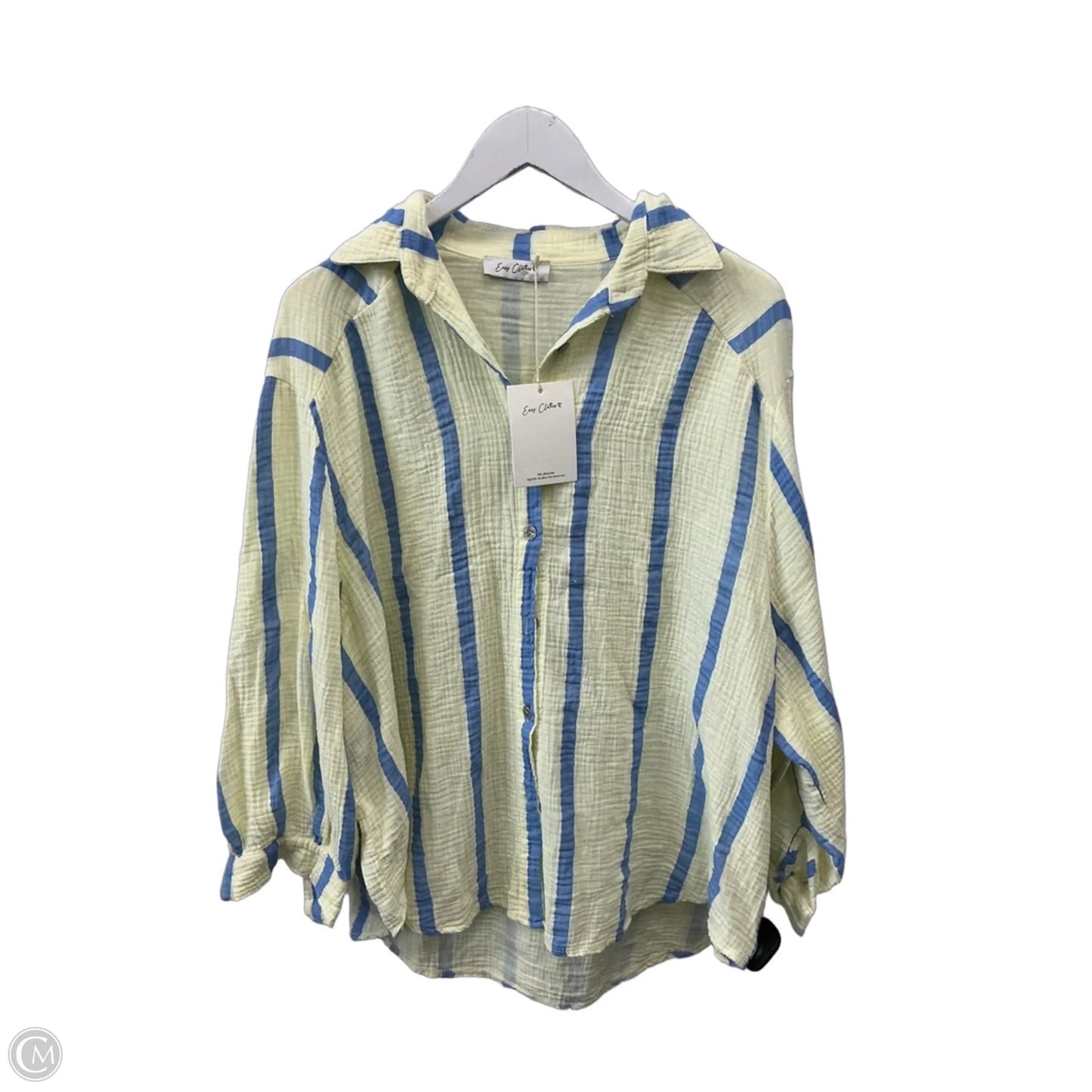 Top Long Sleeve By Clothes Mentor In Yellow, Size: Osfm