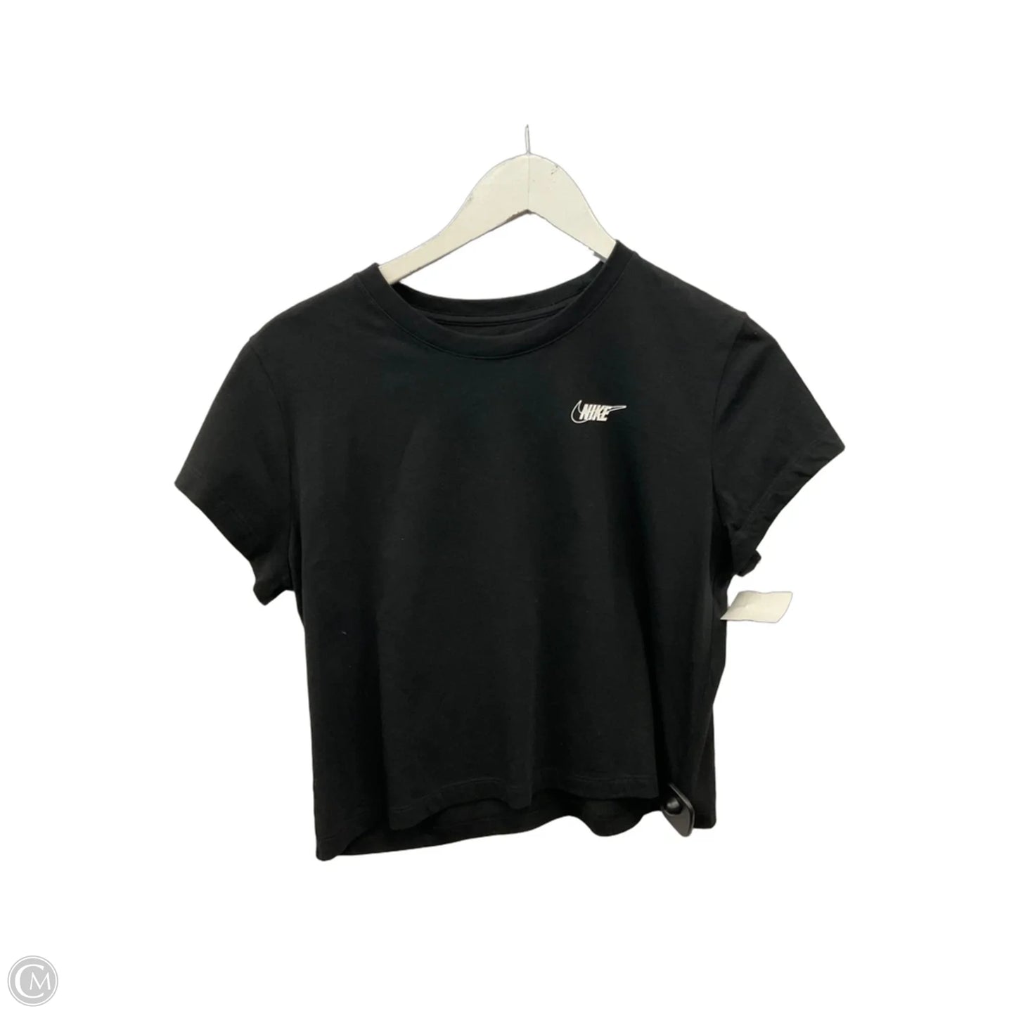 Athletic Top Short Sleeve By Nike Apparel In Black, Size: M