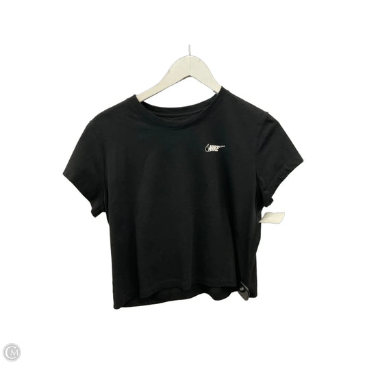 Athletic Top Short Sleeve By Nike Apparel In Black, Size: M