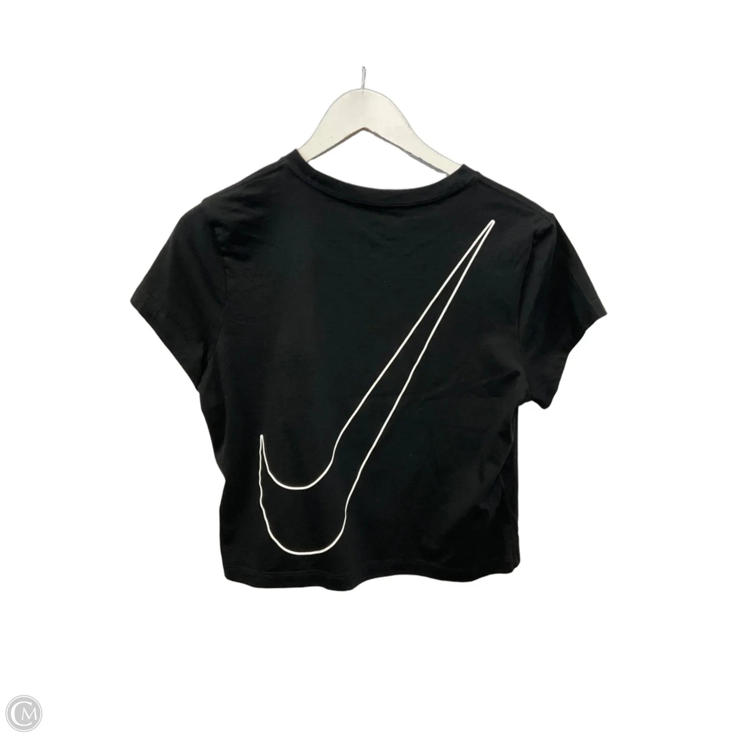 Athletic Top Short Sleeve By Nike Apparel In Black, Size: M