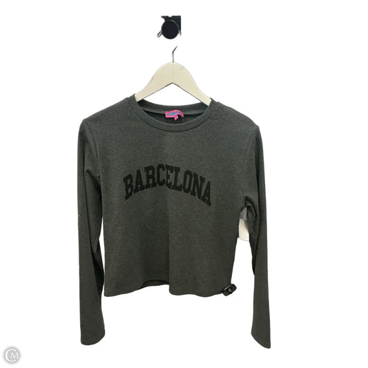 Top Long Sleeve By Edikted In Grey, Size: Xl