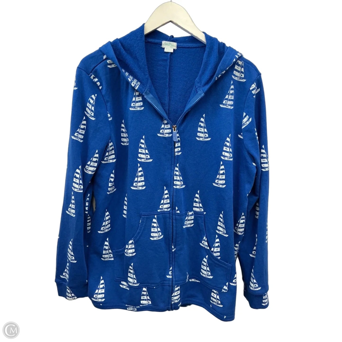 Sweatshirt Hoodie By Cme In Blue, Size: Lp