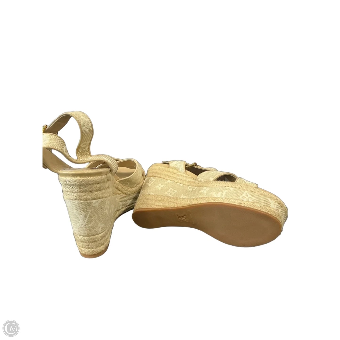 Sandals Luxury Designer By Louis Vuitton In Tan, Size: 11
