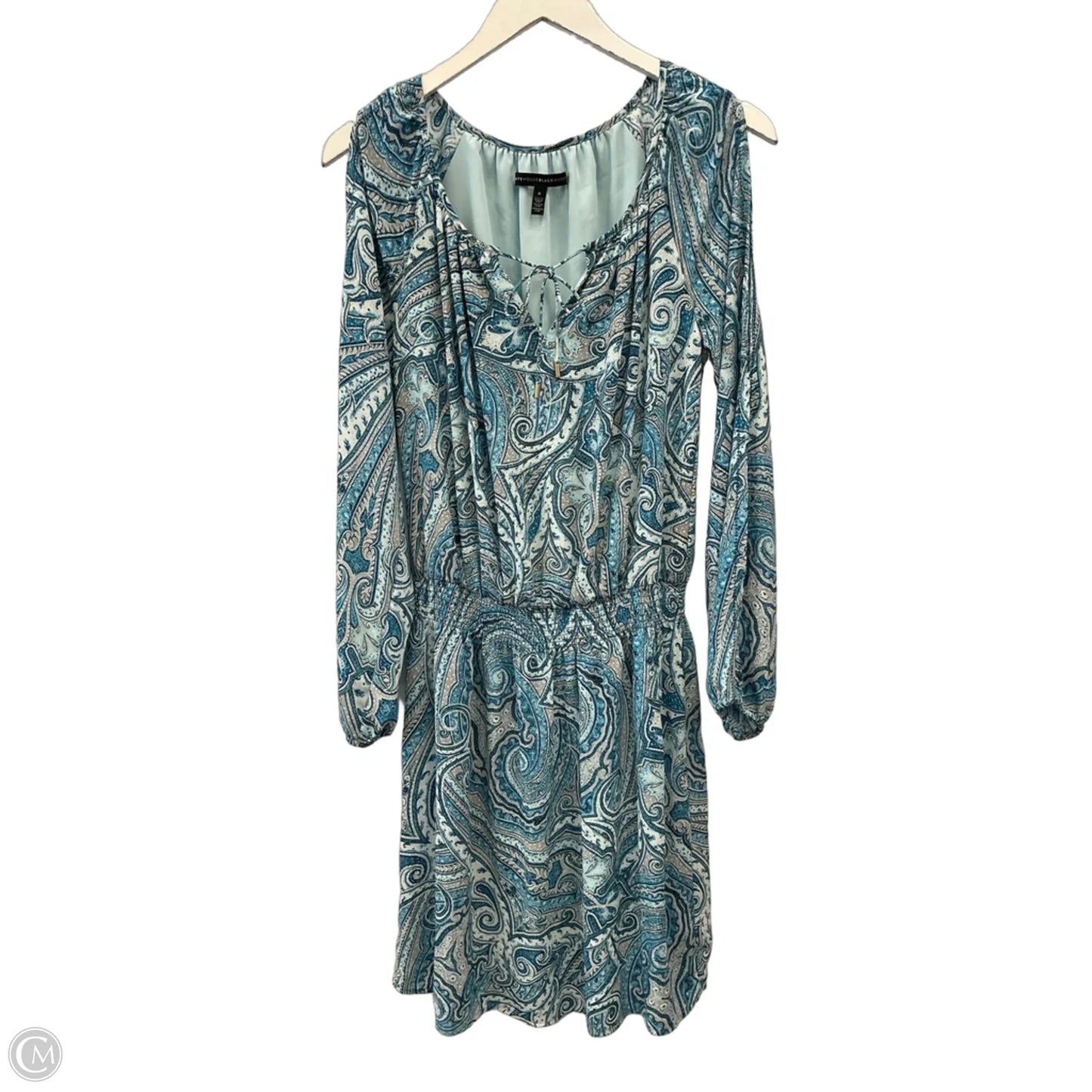 Dress Casual Midi By White House Black Market In Blue, Size: S