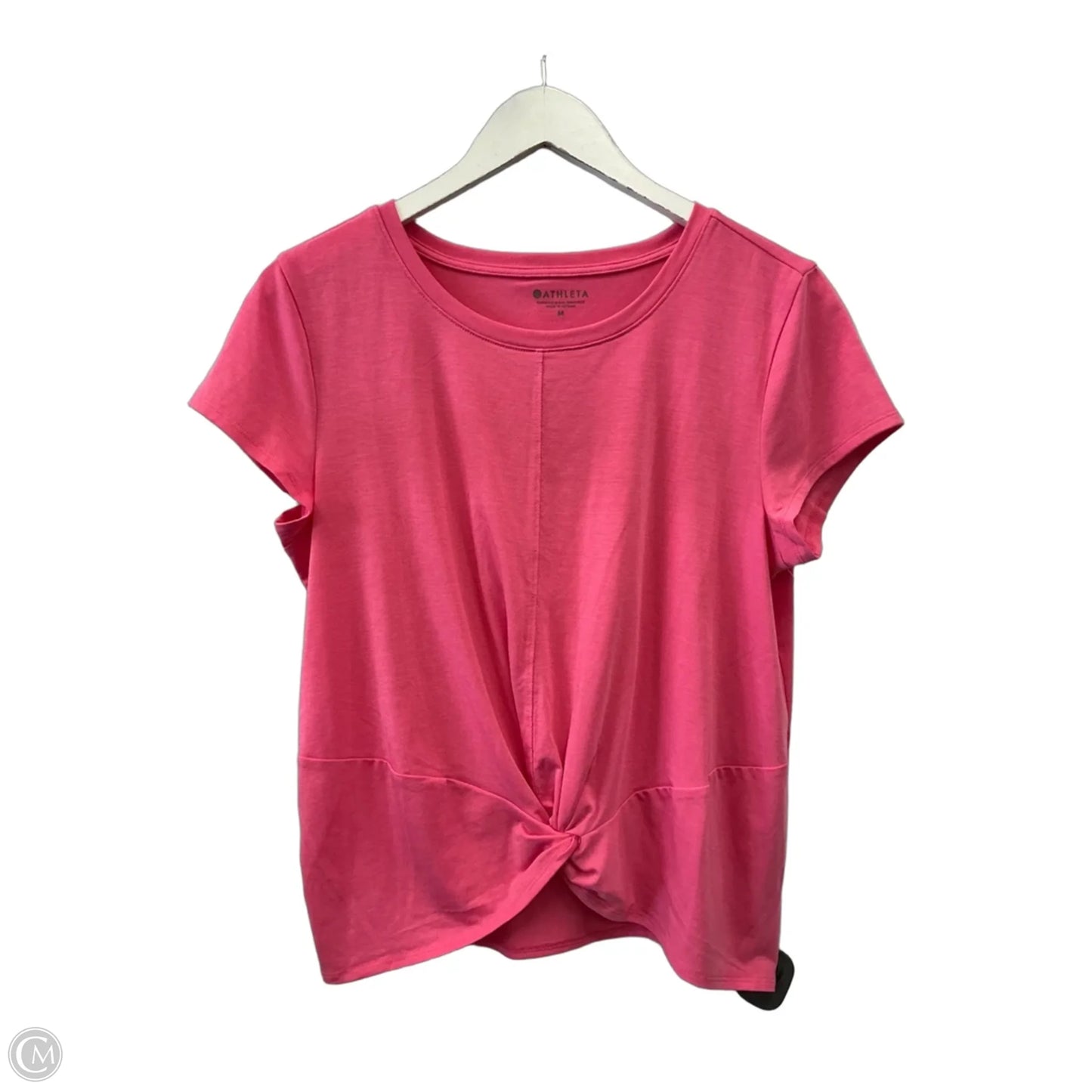 Athletic Top Short Sleeve By Athleta In Pink, Size: M