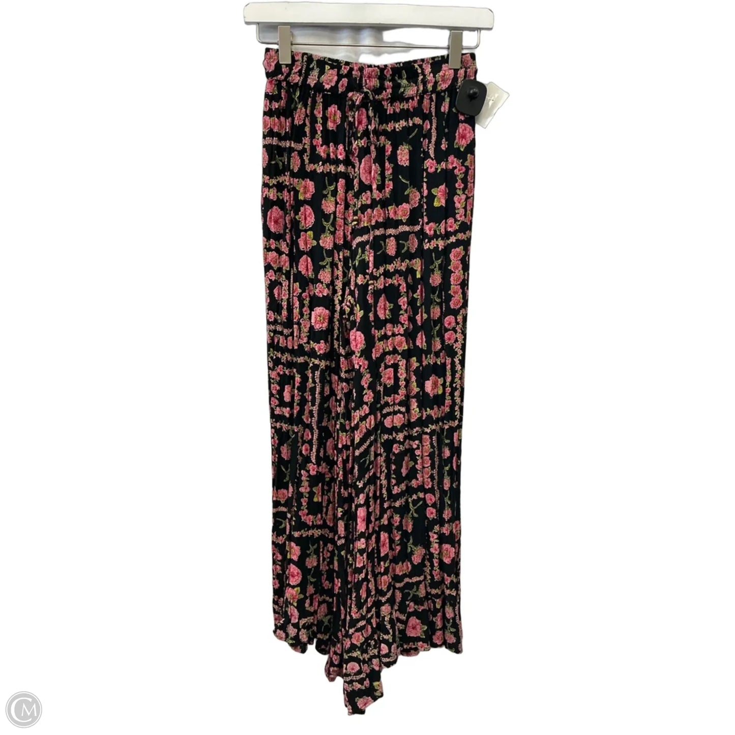 Pants Wide Leg By Angie In Black & Pink, Size: 2