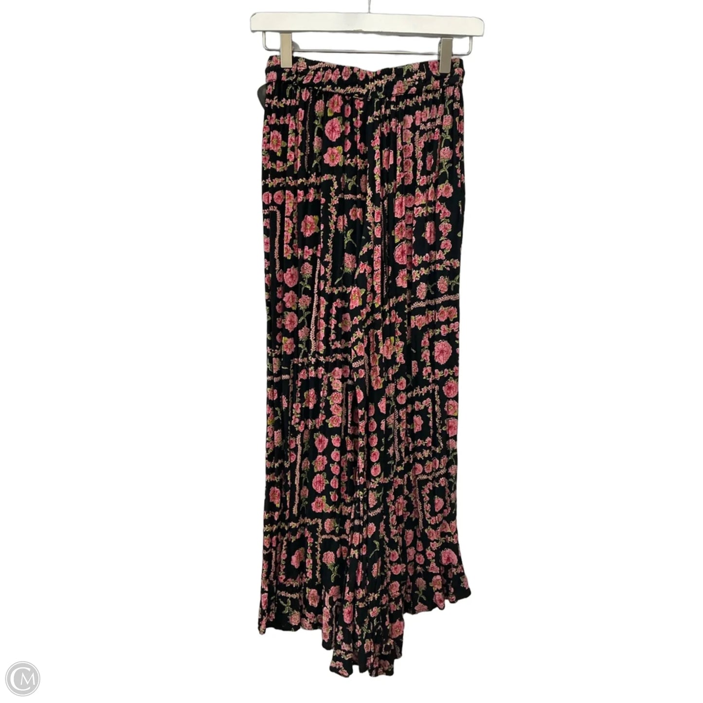 Pants Wide Leg By Angie In Black & Pink, Size: 2