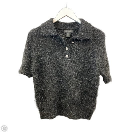 Sweater Short Sleeve By Rachel Zoe In Black, Size: S