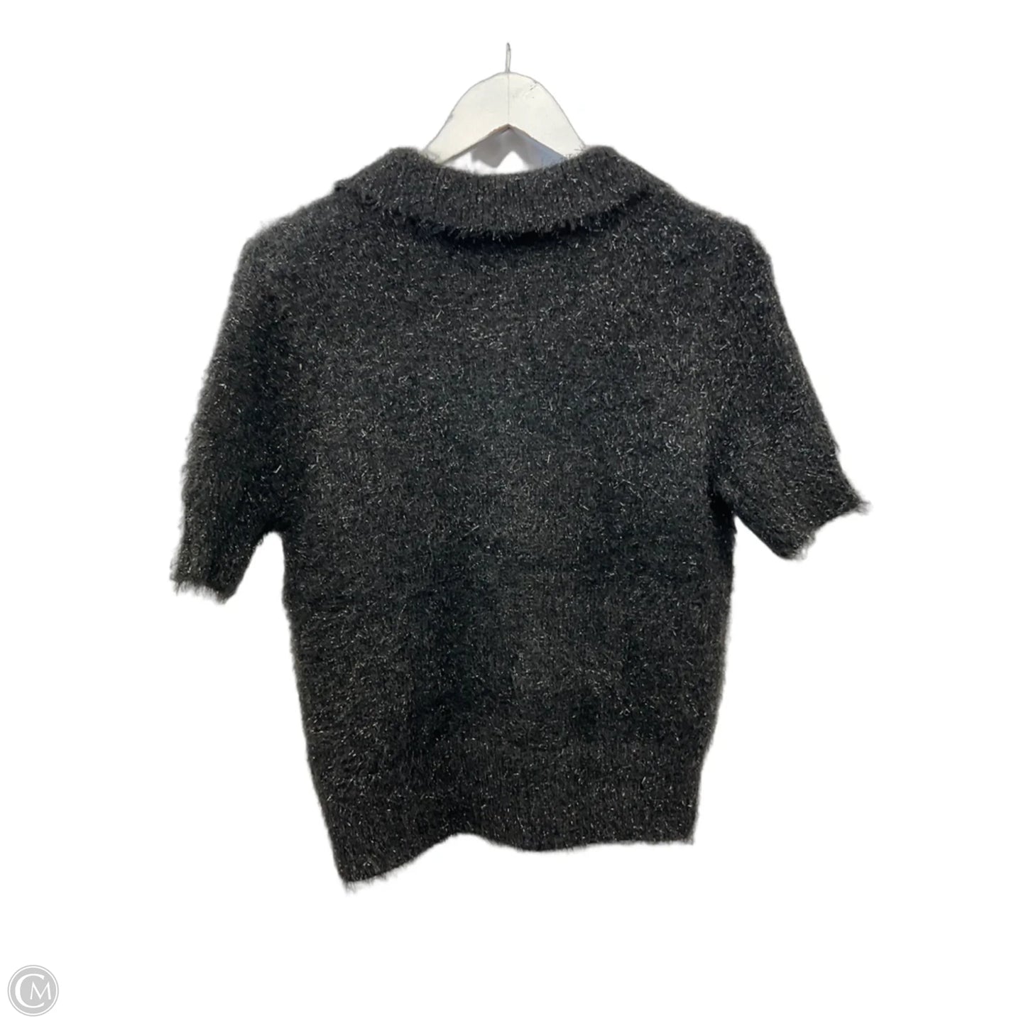 Sweater Short Sleeve By Rachel Zoe In Black, Size: S