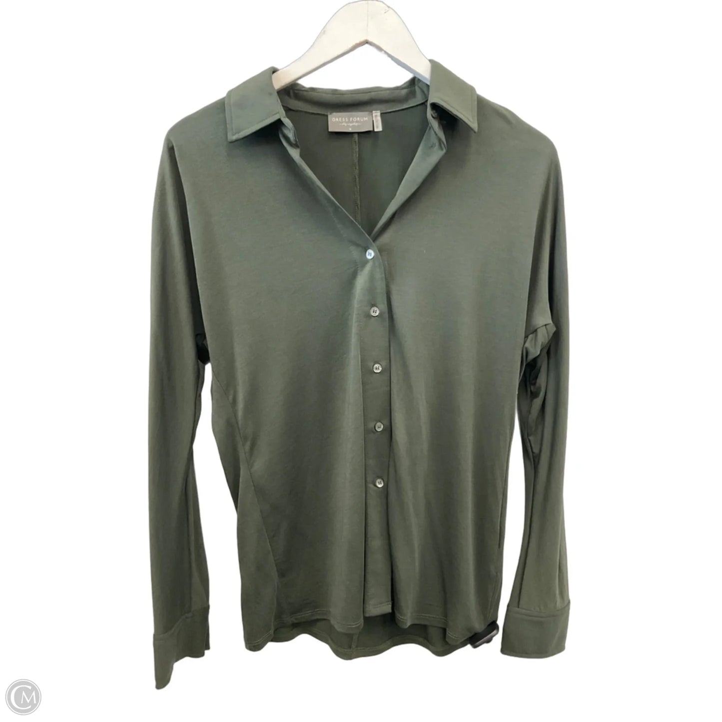 Top Long Sleeve By Dress Forum In Green, Size: S