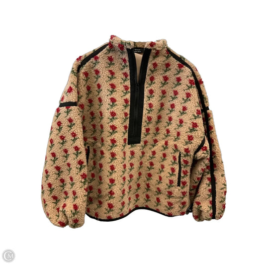 Sweatshirt Crewneck By Vici In Tan, Size: Xs