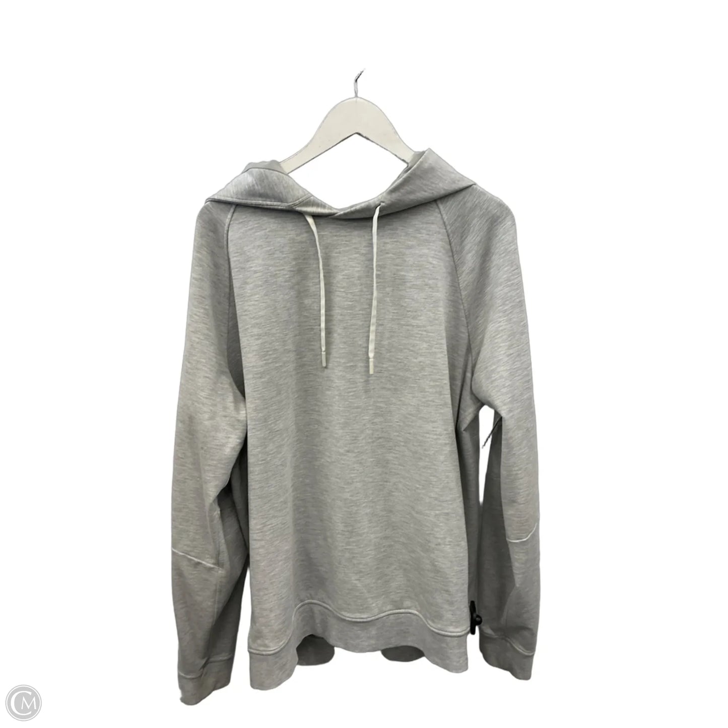Athletic Sweatshirt Hoodie By Lululemon In Grey, Size: Xxl