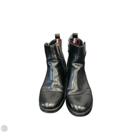Boots Ankle Flats By Tommy Hilfiger In Black, Size: 8.5