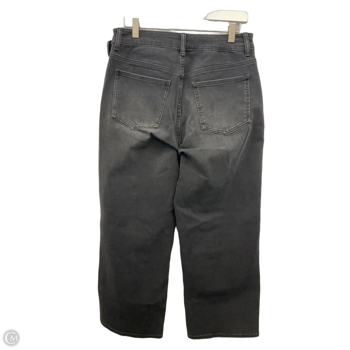 Jeans Wide Leg By Quince In Black Denim, Size: 8