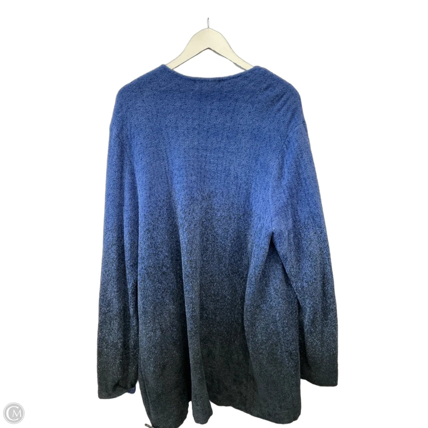 Sweater Cardigan By Barefoot Dreams In Blue, Size: 3x