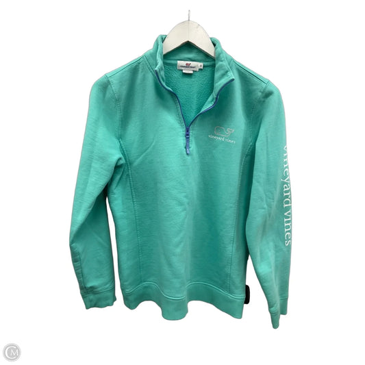 Sweatshirt Collar By Vineyard Vines In Teal, Size: S