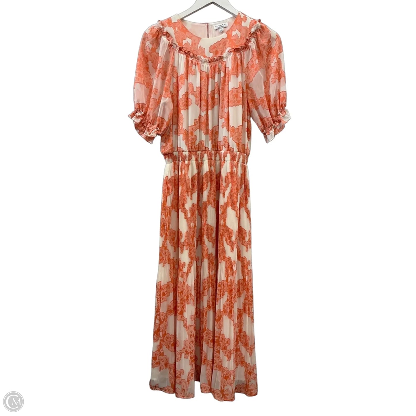 Dress Casual Midi By Current Air In Orange, Size: S