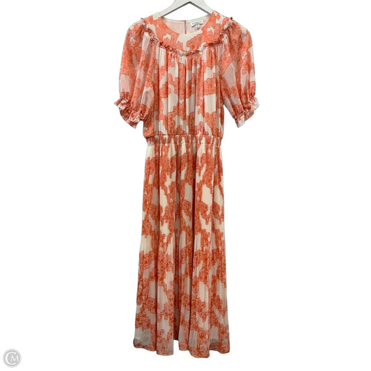 Dress Casual Midi By Current Air In Orange, Size: S