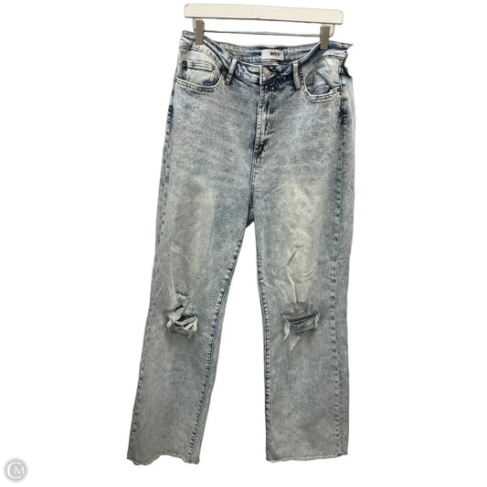 Jeans Straight By Micas In Blue Denim, Size: 16