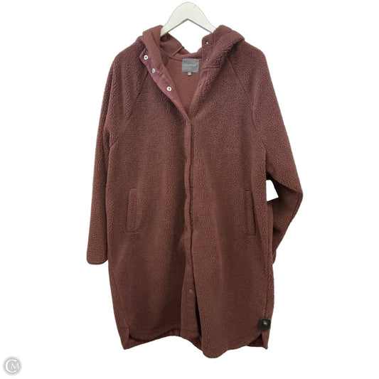 Coat Other By Ultra Flirt In Maroon, Size: 1x
