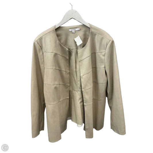 Blazer By Chicos In Cream, Size: Xl