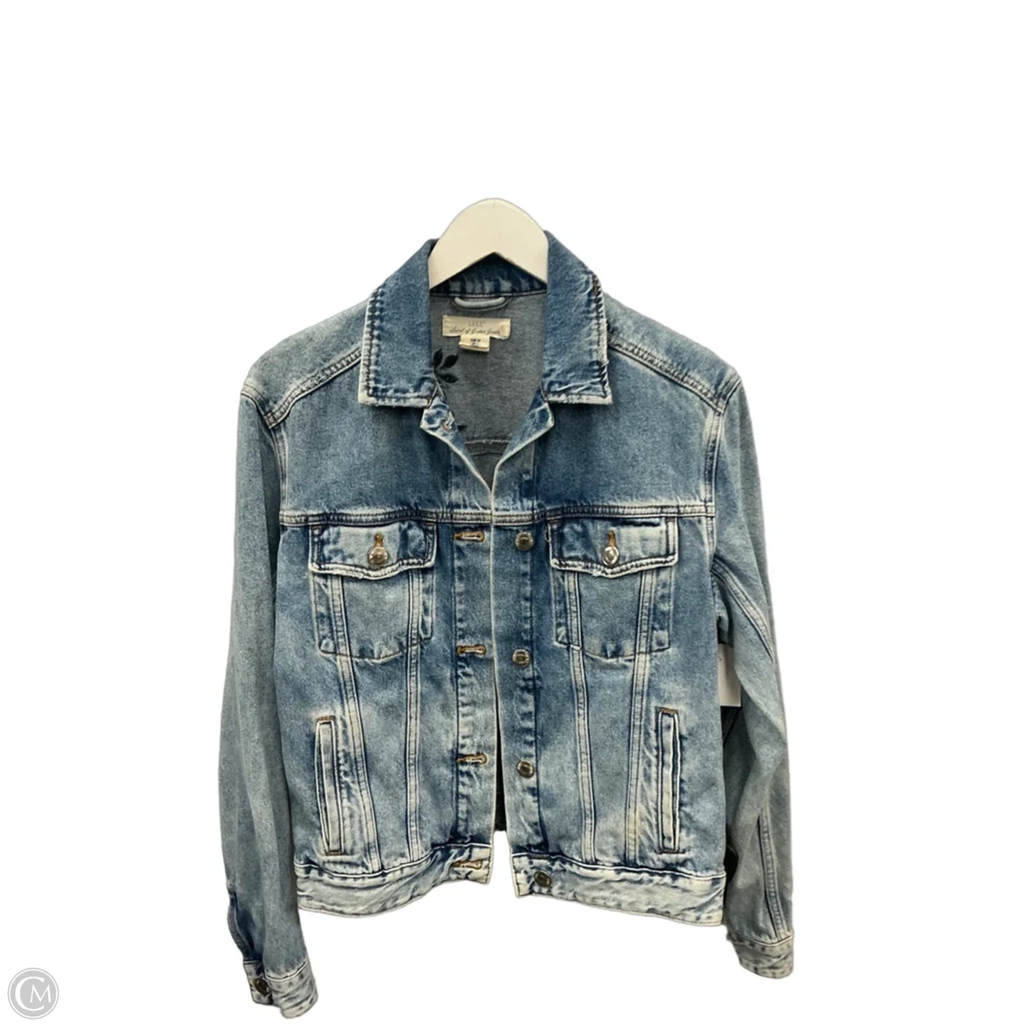 Jacket Denim By Logg In Blue Denim, Size: S