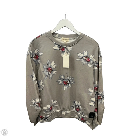 Sweatshirt Crewneck By Melloday In Grey, Size: S