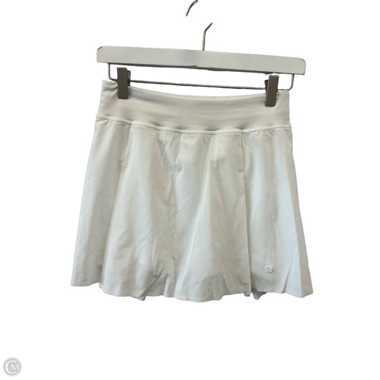 Athletic Skort By Lululemon In White, Size: Xs