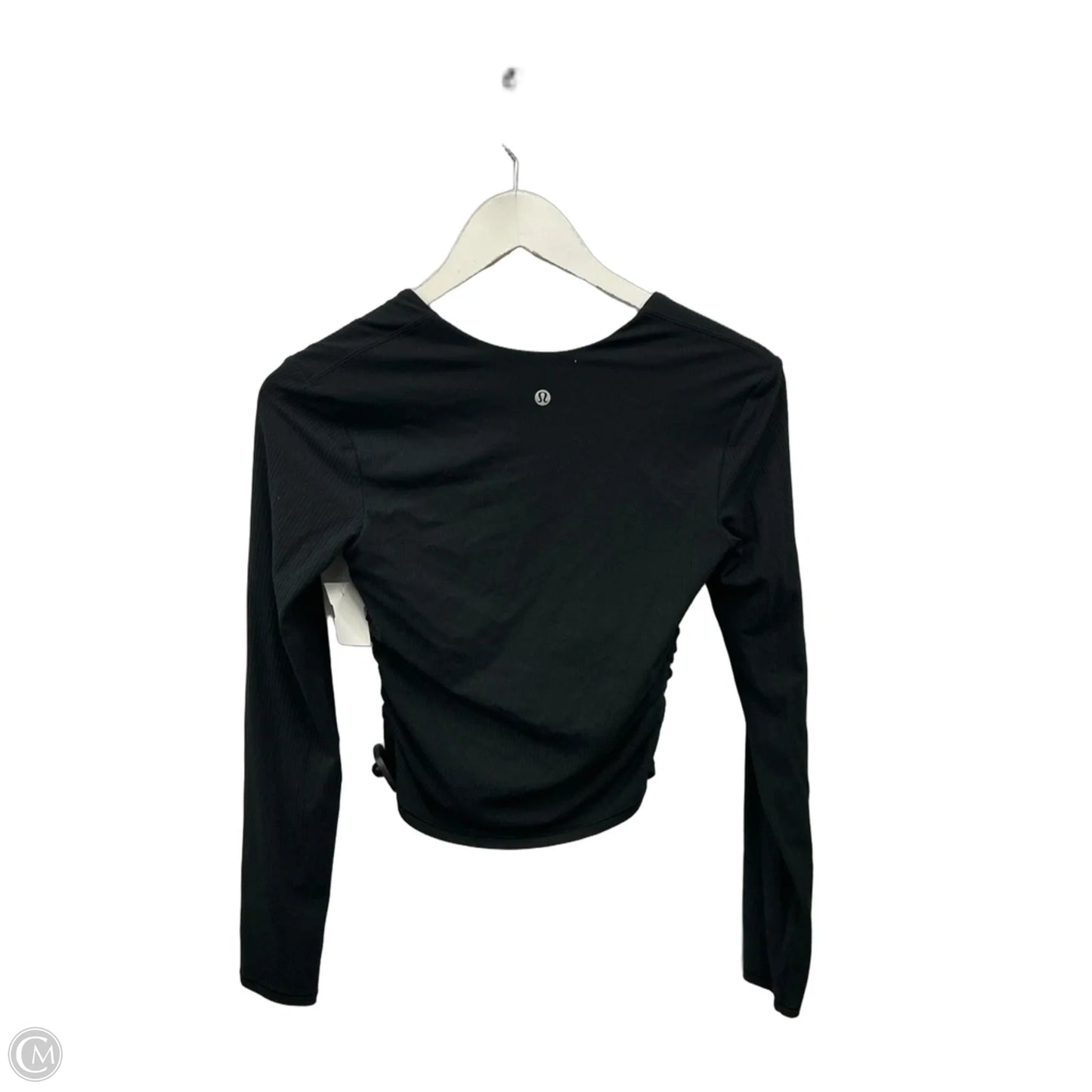 Athletic Top Long Sleeve Crewneck By Lululemon In Black, Size: S