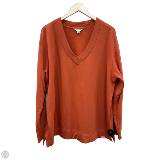 Sweatshirt Crewneck By Orvis In Orange, Size: Xl