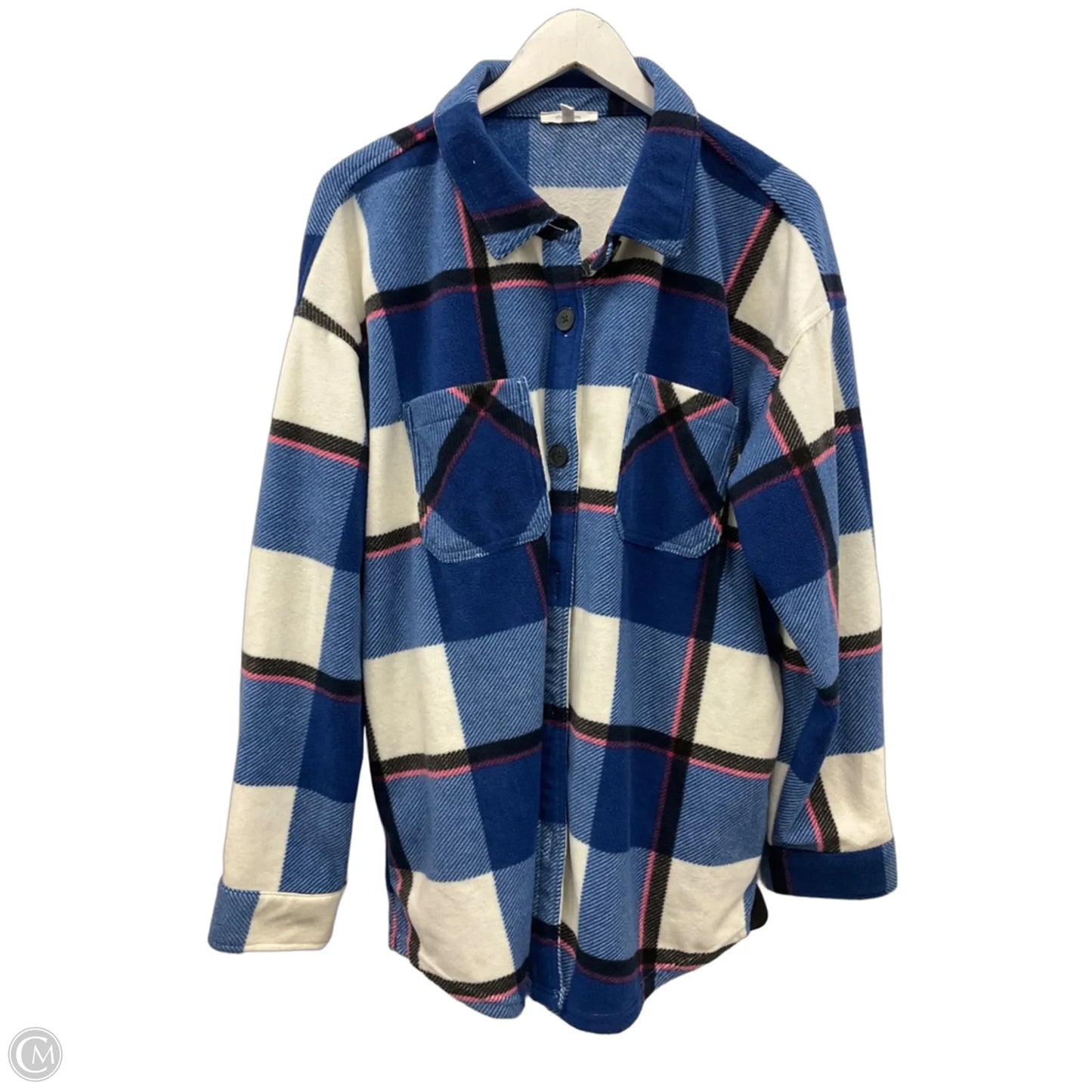Jacket Shirt By Maurices In Blue, Size: Xl