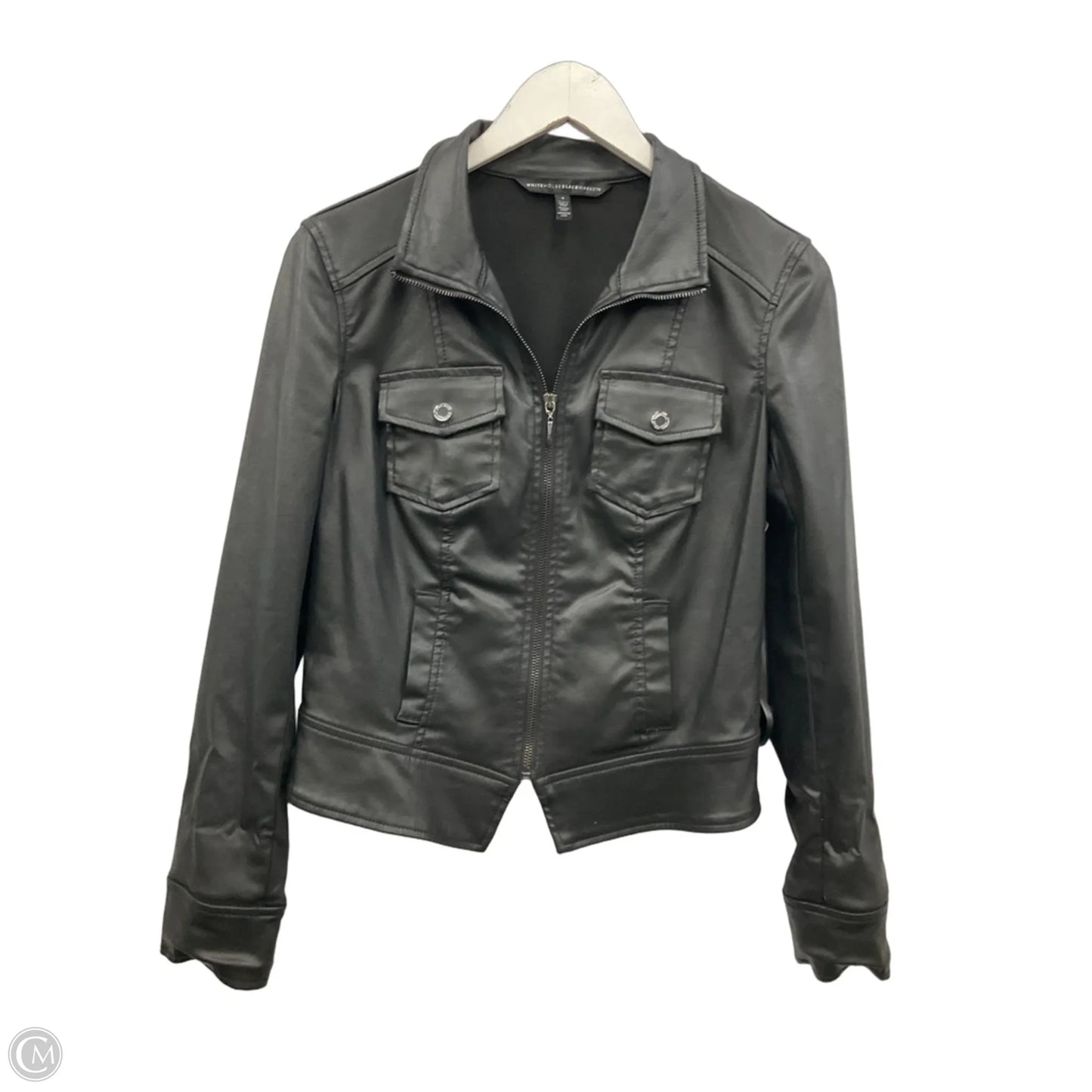 Jacket Moto By White House Black Market In Black, Size: S