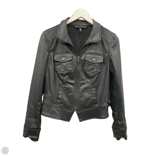 Jacket Moto By White House Black Market In Black, Size: S