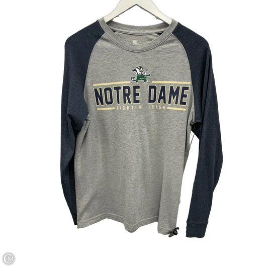 Athletic Top Long Sleeve Crewneck By Colosseum In Grey, Size: M