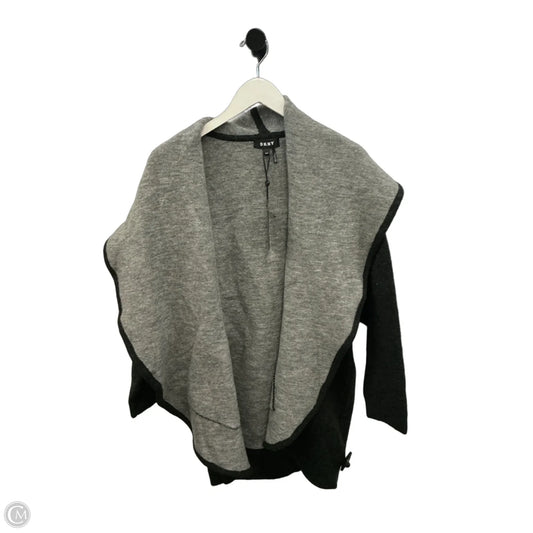 Sweater Cardigan By Dkny In Grey, Size: S