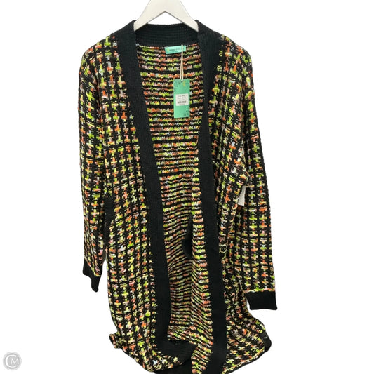 Sweater Cardigan By Clothes Mentor In Multi-colored, Size: 2x