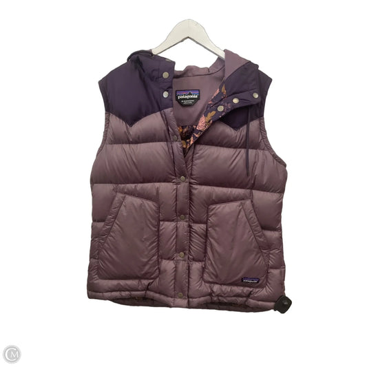 Vest Puffer & Quilted By Patagonia In Purple, Size: Xl