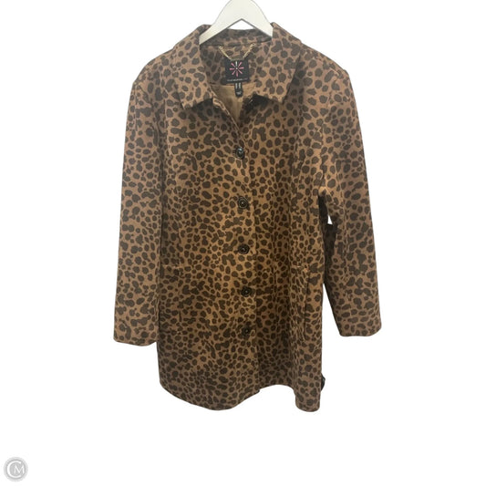Coat Other By Isaac Mizrahi Live Qvc In Animal Print, Size: Xl