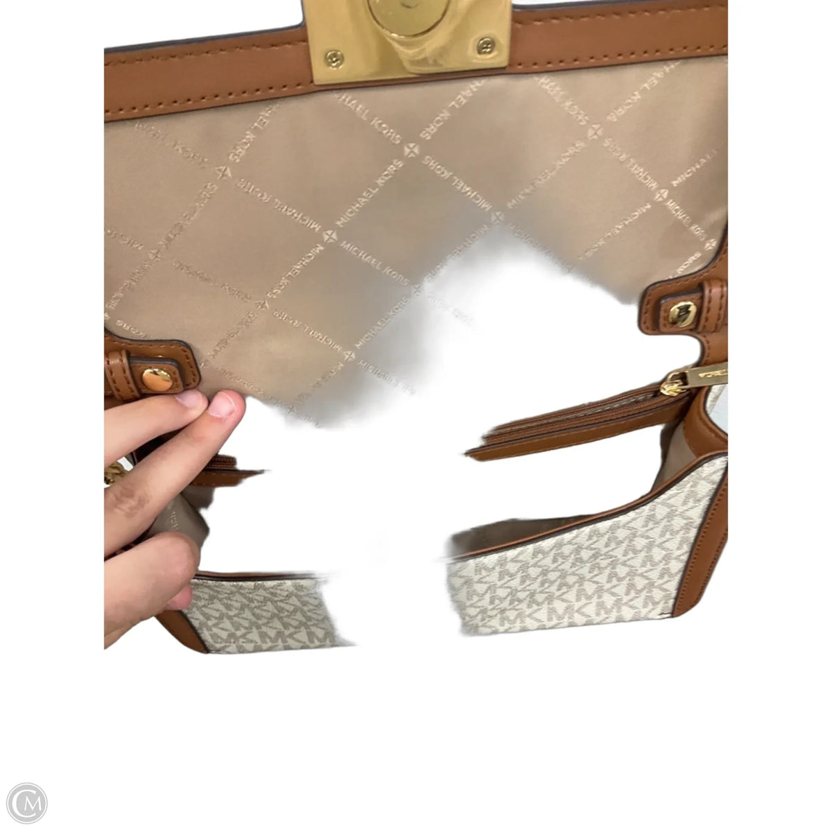 Crossbody Designer By Michael Kors, Size: Medium