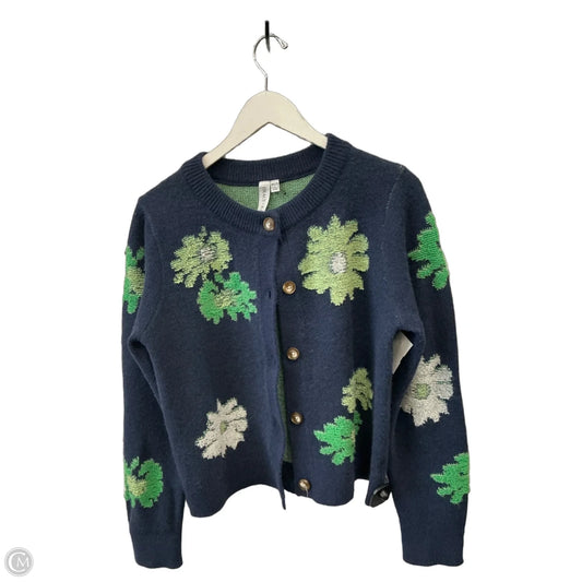 Sweater Cardigan By Grace + Karma In Navy, Size: S