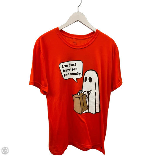 Top Short Sleeve By Clothes Mentor In Orange, Size: Xl
