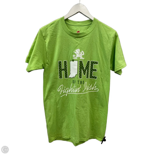 Athletic Top Short Sleeve By Hanes In Green, Size: S