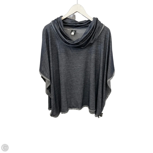 Poncho By Clothes Mentor In Blue, Size: S