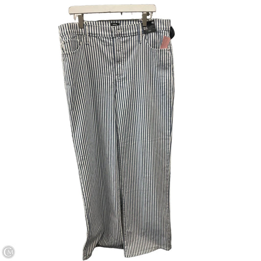 Jeans Wide Leg By Express In Blue Denim, Size: 14l